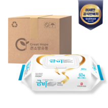 금비 플레인 대형 물티슈 SHWN01-1, 20팩, 60매