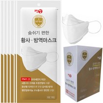 크린탑 황사마스크-KF94 대형 화이트, 1개입, 50개