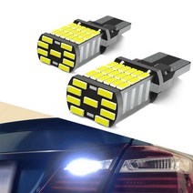 슈퍼 브라이트 LED 전구 912 921 역방향 램프 백업 주차 조명 2x 신호 램프 T15 W16W 12V 화이트 앰버 옐로우, 1개, 3.AMber