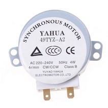 싱크로너스 모터 1Pcs AC 220V-240V 50Hz CWCCW 마이크로파 턴테이블 회전 동기 모터 4 RPM, 한개옵션0