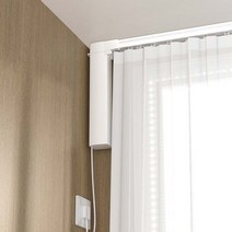 스마트 전동 자동 커튼 거치형 개폐 레일 앱제어 로봇, A.다중플랫폼모터+2m직선레일+원격제어