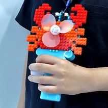 여름 디폼 블럭 자가발전 손 선풍기(2종 택1), 고래
