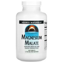 Source Naturals 소스내추럴 마그네슘 말레이트 3750 mg 360 정 Magnesium Malate 말산 말레산 말산염 Malic Acid 스테아린산 스테아릭애씨드