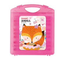모나미 모니주 크레파스 여, 36색, 6개