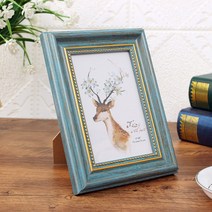 세우는액자 미니아크릴액자 블루그린 4x6-114