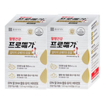 종근당 프로메가 알티지오메가3 60캡슐 +홍삼스틱, 2박스