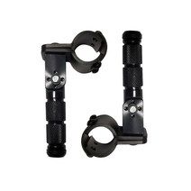 발통마켓 오토바이 풋페그 발판 범용 폴딩 접이식 보조스텝 자전거 CNC, 폴딩형풋페그(블랙2p)