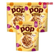 오리온 오그래놀라 허니오트팝, 340g, 3개