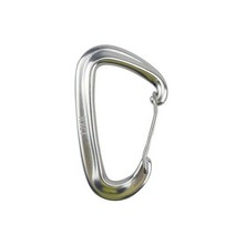 1pcs 내구성 12kn d carabiner 키 알루미늄 와이어 게이트 스프링 클립 잠금 배낭 해먹 캠핑 하이킹 등산 장비, 03 Silver_03 스페인