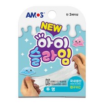 아모스 아이 슬라임 베이스 70g 만들기 안전한 재료, 핑크, 아이슬라임 DIY 미니키트