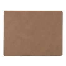 CNTCSM 린드디엔에이 덴마크 스퀘어 누포 식탁매트 L 35x45cm 브라운, 보여진 바와 같이