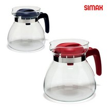시멕스 내열유리 주전자 1.3L 유리포트, 레드