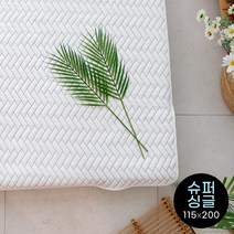 [아이차유] 쿨 냉감패드 듀라론 냉감원단 여름이불 쿨매트 슈퍼싱글패드 SS (115 x 200), 슈퍼싱글패드 (115 x 200)