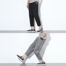 남자 핀턱 통바지 배기 힙합 패션 8부 9부 봄 바지