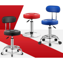 바퀴달린 진료의자 병원 미용 네일 시술 진찰 의자, 오프 화이트 블루 피트 스파이크