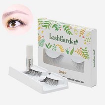 래쉬가든 에어 / 초경량 100%천연모 인조속눈썹 붙이는 자연스러운 속눈썹, 03데이지(그린), 2개