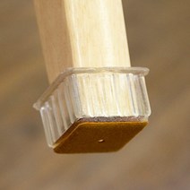 4P 투명 사각 펠트 의자캡 층간소음완충재 육아필수품, 사이즈, 적정 28mm