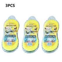 1+1 세차스펀지 3PCS 231145 대형 고밀도 구멍 청소 스폰지 왁싱 다기능 사용