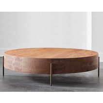 탁자 거실테이블 통나무 좌식테이블 거실탁자 소파테이블 원형탁자, 원형 70+70+36