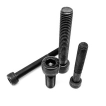 공구부속품 블랙 등급 12.9 스틸 DIN912 육각 소켓 캡 알렌 헤드 볼트 나사 길이 = 5-150mm M2 M2.5 M3 M4, 02 M2.5 50pcs_02 5mm