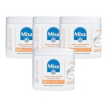 믹사 시어 인텐시브 너리싱 크림 400ml Mixa Shea Intensive Cream, 4팩