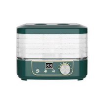 5 플레이트 스마트 식품 탈수기 전기 220V 230W 건조기 과일 야채 쇠고기 고기 육포 가정용 타이머, Green_미국