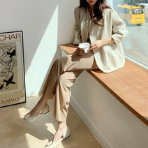 편하고 이쁜 여성 밴딩 와이드 팬츠
