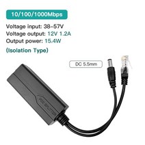 랜테스터기 인터넷 테스트 검사 랜선 HDMI 체크 화웨이 하이크비전 POE 카메라 인젝터 전원 공급 장치 표준 스플리터 마이크로 USB 타입 C 100M 1000M 48V5V 12, 10.3pcs - 1000M DC12V 12A