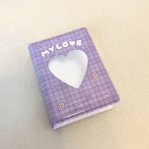 3 인치 격자 무늬 사진 앨범 40 포켓 만화 그림 스토리지 케이스 카드 홀더 스위트 스타 Photocard 바인더 미니 수집 도서, D3