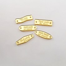 레이저 각인 거울 수제 라벨 30 태그 의류 아크릴 골드 손으로 만든 청바지 가방 신발 DIY 바느질 용품, 10 silver E