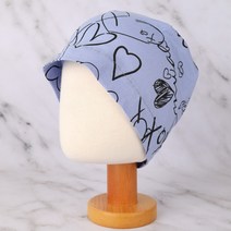 [키즈용] 러블리 키즈용 기본비니 / 어린이용 환자용 암환자 뇌수술 탈모 모자 두건 항암 치료 준비 여성두건 면두건 면비니 여름두건모자 반다나 속비니