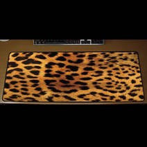 DGITEM 마우스 장패드 데스크패드 캐릭터 애니 일러스트 가죽, 레오파드(특대형), 1개