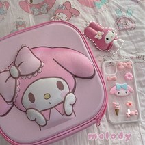 쿠로미 입체 가방 마이멜로디 여행용 파우치 헬로키티 키티 얼굴 화장품 레디백 손 캐리어