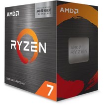 AMD 라이젠7 4세대 5800X3D 8코어 16스레드 데스크톱 게이밍 CPU 3D V-Cache, 기본