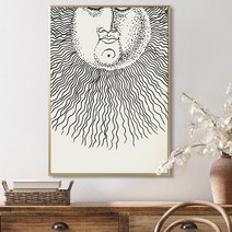 더 아트 컴퍼니 포르나세티 럭셔리 명화그림 액자 모던 그림 카페 홈데코 거실 사무실 매장 인테리어 50종, 37. PF-화이트솔라