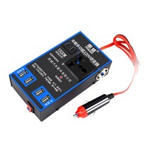 시거잭 인버터 차량용 1500W 자동차 전원 12V 24V-220V 휴대 전화 USB 충전 트럭 홈 소켓 자동 충전기 변환기 어댑터, [01] Black