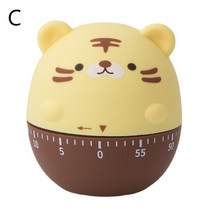 타이머시계 공부 워치 초 타임 타이머 시계 동물 모양 주방 기계식 타이머 시간 관리 알림 참신한 수동, 01 C