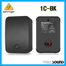 베링거 1C-BK 1C-BK 홈레코딩 스튜디오 매장 식당 업소용 헬스장 카페 스피커 2개 가성비 스피커