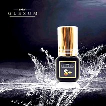 GLESUM Fast Dry 1-2s 속눈썹 연장제 S+Glue 5ml 투명 검은 속눈썹 밍크 속눈썹 노출제 배송 장소: 중국 색상: 블랙, 상품 상세페이지 참조