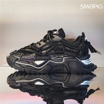 SMOPIG 남자 통굽 멀티 스트랩 레포츠 아빠 슈즈