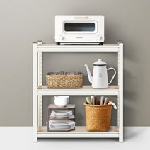 800 3단 낮은 사무실탕비장 탕비실수납장 커피장 차선반장 화이트, 상품선택, 아이보리