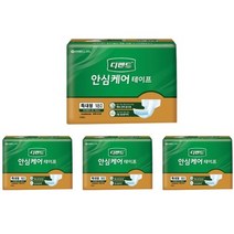 디펜드 안심케어 테이프 성인기저귀 남녀공용 특대형, 4팩, 18개입