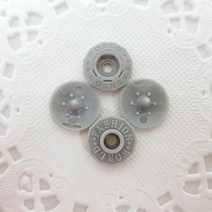 행복한다이세상 홈패션 미싱 재봉틀 수예 자수 퀼트 부자재 모음1., M-51. T단추13mm 그레이 (8세트)