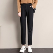 정장룩 연관 하녀 강화 7점 작은발 날씬해보이기 작은키 7부바지