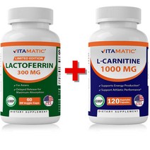 1+1 비타매틱 장용성 락토페린 엘카르니틴 더블구성 미국비만센터의사 개발 추천, 3통, 240정