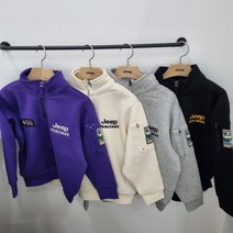 지프키즈 키즈기모지프헤리티지반넥집업맨투맨KM4TSU857a
