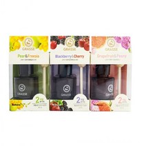 차량용 디퓨저 불스원 그라스 디퓨저 [블랙베리체리] [페어프리지아] [자몽피오니], 페어프리지아