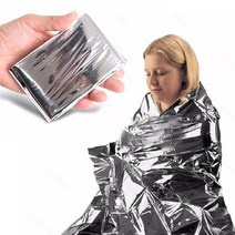 응급 비상용 보온 은박담요 방한 방재 조난 피난 등산 야외 캠핑 알루미늄 블랭킷, 1개, 단품