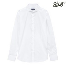 지이크 화이트 코튼 혼방 스탠다드 핏 셔츠 PCBAA5501