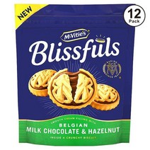 Mcvities 맥비티 Blissfuls 블리스풀 벨기에 밀크 초콜릿 헤이즐넛 크런치 비스킷 비스켓 과자 228g 12팩